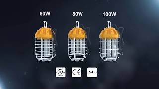 HTM High Output LED Drop Lights  Temporary Construction Lights [upl. by Gerg]