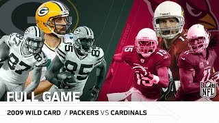 2009 NFC Wild Card Packers vs Cardinals  quotMost Points Scored in Playoff Historyquot  NFL Full Game [upl. by Aileek547]