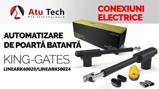 Cum realizam conenexiunile electrice pe automatizarea de poarta batanta KING GATES [upl. by Aisat]