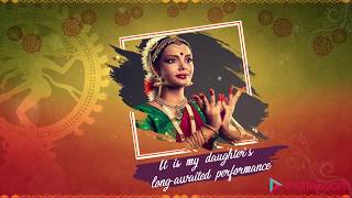 Arangetram Video Invitation Template  Arangetram Invitation  Inviter [upl. by Hgieloj109]