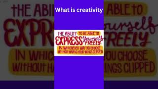 What is creativity [upl. by Aivalf]