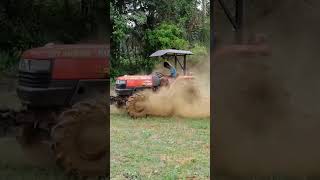 Kubota L4508 Tractor Performance with Shaktiman Fighter Rotavator shorts kubota kubotatractors [upl. by Gorrono]