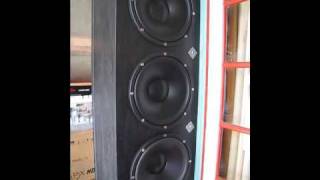 Eight x 15quot Infinite Baffle Subwoofer Bassotronics [upl. by Millie]