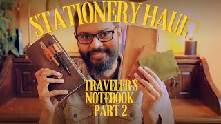 My Travelers Notebook Stationery Haul Part 2  Cotton Zipper Cases [upl. by Hayse]