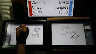 Wacom Cintiq 13HD vs Bosto Kingtee 13HD 3rd Gen [upl. by Elynad853]