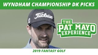 2019 Fantasy Golf Picks  Wyndham Championship DraftKings Picks Preview Sleepers [upl. by Amaral]