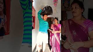 Wife and husband comedy comedy funnyviralshort [upl. by Dukey]