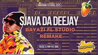 Sjava Da Deejay FT Tito M amp Chley  Bayazi  Amapiano Tutorial  FREE FLP [upl. by Ahsinawt]