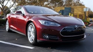 Tested Test Drives the Tesla Model S Electric Car [upl. by Ainaj]