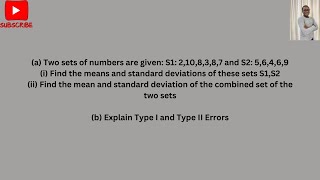 ES 5 Combined Statistics and Error Types [upl. by Ytok982]