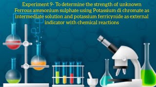 Redox Titration using External Indicator potassium ferricyanide [upl. by Esirtal]