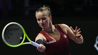 Wimbledon champion says I am not a robot and addresses concerns at WTA Finals [upl. by Ahsiat697]