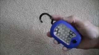 Harbor Freight 27 LED Portable Worklight \ Flashlight Review [upl. by Adlei]