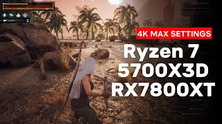 ✨ 5700X3D  RX 7800 XT 4K 60FPS🔥 CONAN EXILES🔥 ULTRA SETTINGS [upl. by Nnarefinnej]