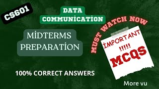 CS601 Midterm Preparation 2024  MCQs Solution  More VU [upl. by Akeber]