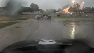 Slinger Speedway Slamfest 4 Cylinder Figure 8 Heat 1  Onboard 20x Kendall Becker [upl. by Adnarym]