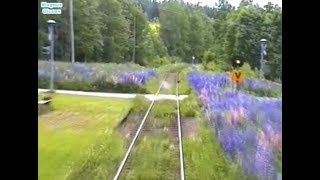 Sweden Inland Railway FILIPSTAD  KRISTINEHAMN 2005 Train Drivers Cab View from Y1 1306 [upl. by Ebner]