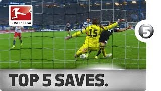 Top 5 Saves  Neuer Adler and More with Incredible Stops [upl. by Anica533]