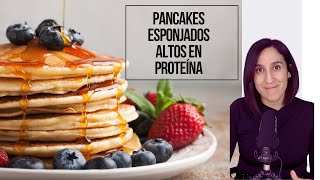 DELICIOSOS PANCAKES ESPONJADOS Y ALTOS EN PROTEÍNAS [upl. by Fruma]