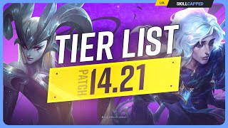 NEW TIER LIST for PATCH 1421  League of Legends [upl. by Ahsienyt728]