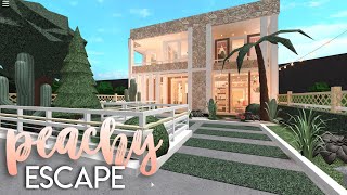 Peachy Escape  Bloxburg Speedbuild  Nixilia [upl. by Roos]