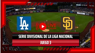 MLB LIVE  PADRES Vence a DODGERS en Cerrado JUEGO 3  HR de TATÍS JR [upl. by Damon]