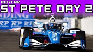 SUPER CLOSE IndyCar Qualifying  St Pete Day 2 Report [upl. by Cirre]