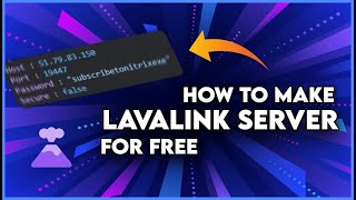 How To Make Own Lavalink Server For FREE 🌋 247 Online Lavalink  No Replit [upl. by Lihas]