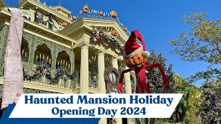 Haunted Mansion Holiday Opening Day 2024  Disneyland Resort 4K [upl. by Mirak]