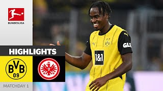 Matchwinner Gittens Decides Match  Borussia Dortmund  Eintracht Frankfurt 20  Highlights  MD 1 [upl. by Renado]