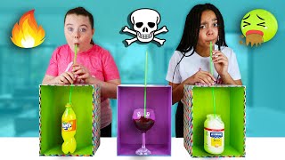 Dont Choose The Wrong Straw THE DEATH STRAW CHALLENGE [upl. by Briggs]