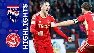 Ross County vs Aberdeen  Scottish Premiership Highlights [upl. by Kelli852]