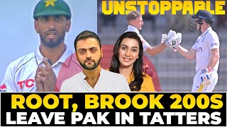 Joe Root Harry Brook 200s leave Pakistan in Tatters  Pakistan vs England 1st Test LUNCH Day 4 [upl. by Fabrienne]