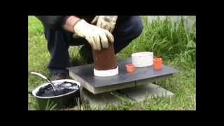 PVC mould test charcoal briquettes Part 4 of 5 [upl. by Bryn]