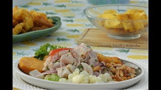 Como preparar el mejor Ceviche de Pescado Peruano [upl. by Aicemat]