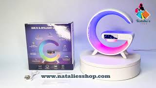 Wireless Charger Night Light Lamp App Control Bluetooth Speaker Alarm Clock [upl. by Fredel700]