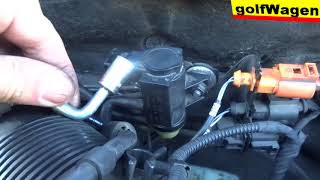 VW Golf 5 N75 valve change pressure convertor turbo problem 2 1K0 906 627A fault P0243 [upl. by Aracat]