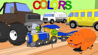 Learn Colors with Toy Trains amp Trucks  Colors Lesson for Kids [upl. by Phemia]