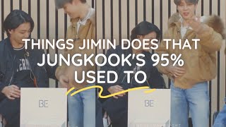 Things Jimin does that Jungkooks 95 used to [upl. by Jezabel]