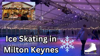 Ice Skating in Milton Keynes  Willen Lake Ice Skating [upl. by Lartnom87]