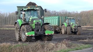 3X DeutzFahr  2X DewulfSchorseneren rooienSalsify harvestSchwarzwurzeln ernte [upl. by Coheman]