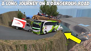 A LONG JOURNEY ON A DANGEROUS ROAD  ETS2 [upl. by Aihsile895]