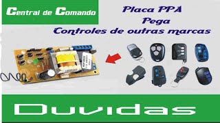 Placa PPA pega controle de outras marcas [upl. by Nevad]