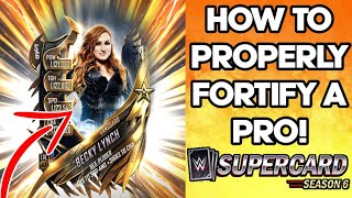 HOW TO PROPERLY FORTIFY A CARD  PRO Noology WWE SuperCard SEASON 6 TIPS AND TRICKS [upl. by Alastair760]