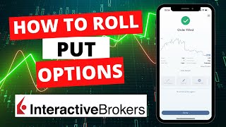 How To Roll Put Options On The IBKR Mobile App Live Trade [upl. by Anahsahs]