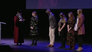 8 Presentation of the Student Prizes for the best masters theses of 2016  Dies Natalis 2017 [upl. by Enyar820]