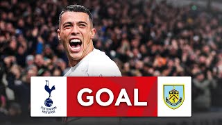 WHAT A GOAL  Pedro Porro  Tottenham Hotspur 10 Burnley  Third Round  Emirates FA Cup 202324 [upl. by Rennob293]