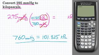 Convert 295 mmHg to kPa  Pressure Conversion Practice [upl. by Damiani773]