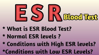 ESR Test Erythrocyte Sedimentation Rate Blood Test [upl. by Fatma]