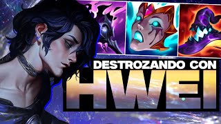 DESTROZANDO CON HWEI  LEAGUE OF LEGENDS [upl. by Adnofal]